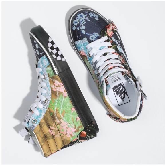 vans floral sk8 hi reissue cap
